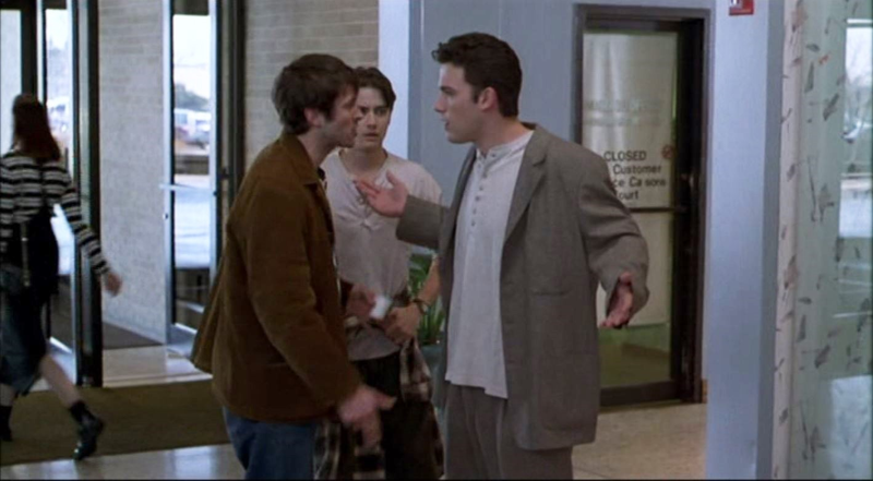 The chameleonic Ben Affleck in Mallrats (above) and Jay And Silent Bob Strike Back (below)